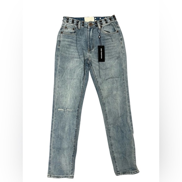 One Teaspoon Denim - One Teaspoon Light Blue Straight Leg Jeans